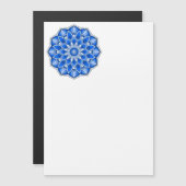 Mandala in blau magneteinladung (Vorne/Hinten)