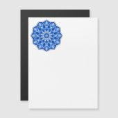 Mandala in blau magneteinladung (Vorne/Hinten)