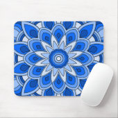 Mandala in blau mousepad (Mit Mouse)
