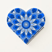 Mandala in blau notizblock (Rückseite)