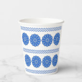 Mandala in blau pappbecher (Rückseite)