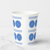 Mandala in blau pappbecher (Rechts)