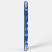 Mandala in blau samsung galaxy hülle (Rechte Seite)