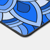 Mandala in blau schreibtischunterlage (Ecke)