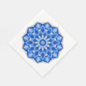 Mandala in blau serviette (Ecke)