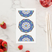 Mandala in Blau  Serviette (Beispiel)