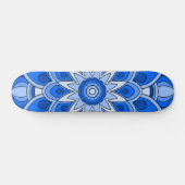 Mandala in blau skateboard (Horizontal)