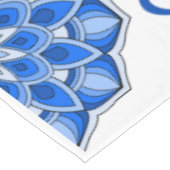 Mandala in blau tischdecke (Schrägansicht)