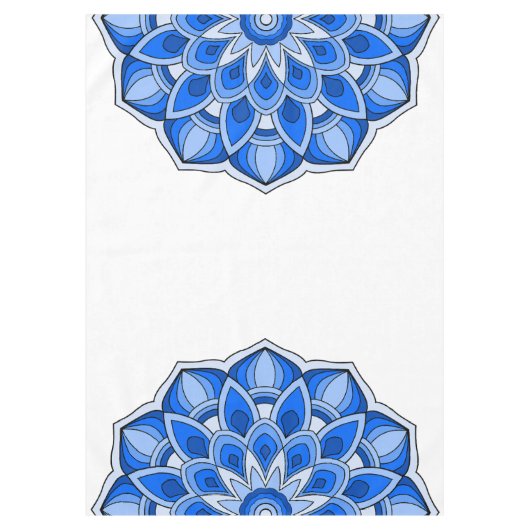 Mandala in blau tischdecke (Vorderseite)