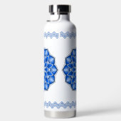 Mandala in blau trinkflasche (Rechts)