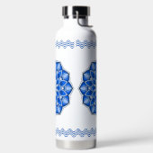Mandala in blau trinkflasche (links)
