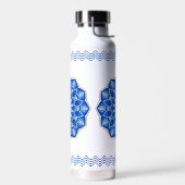 Mandala in blau trinkflasche (Links)