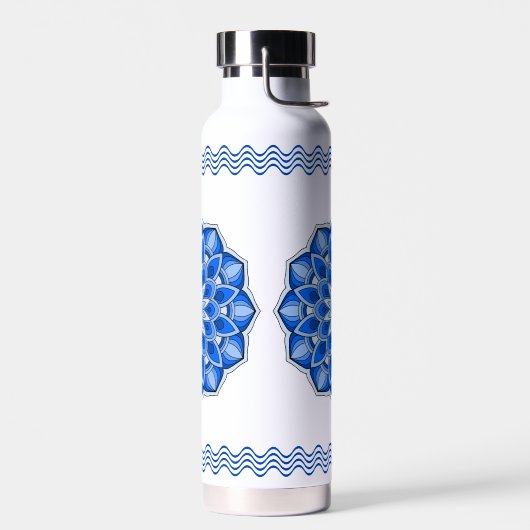 Mandala in blau trinkflasche (Links)