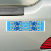 Mandala in blau und türkis autoaufkleber (Auf Auto)