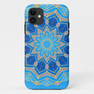 Mandala in blau und türkis iPhone 11 hülle