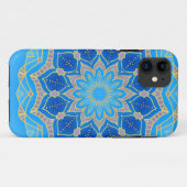 Mandala in blau und türkis Case-Mate iPhone hülle (Rückseite (Horizontal))