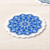 Mandala in blau untersetzer (angewinkelt)