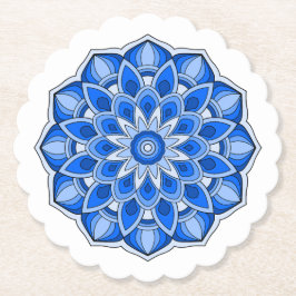 Mandala in blau untersetzer
