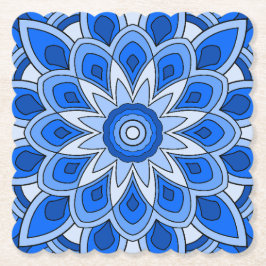 Mandala in blau untersetzer