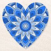 Mandala in blau untersetzer (Vorderseite)