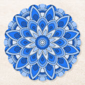 Mandala in blau untersetzer (Vorderseite)