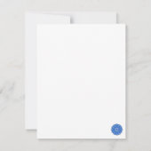 Mandala in blauer Flachkarte (Rückseite)