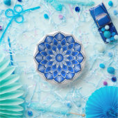 Mandala in blauer Papierplatte Pappteller (Party)