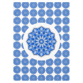 Mandala in blauer Tablecloth Tischdecke