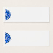 Mandala in blauer Visitenkarte (Vorne & Hinten)