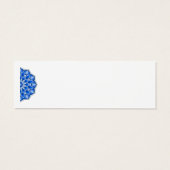 Mandala in blauer Visitenkarte (Rückseite)