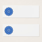 Mandala in blauer Visitenkarte (Vorne & Hinten)