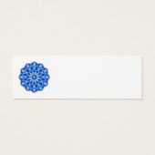 Mandala in blauer Visitenkarte (Rückseite)