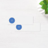 Mandala in blauer Visitenkarte (Schreibtisch)