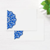 Mandala in blauer Visitenkarte (Schreibtisch)