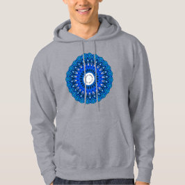 Mandala in Blue Hoodie Sweatshirt oder T - Shirt