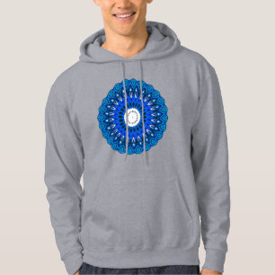 Mandala in Blue Hoodie Sweatshirt oder T - Shirt