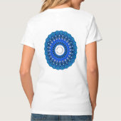 Mandala in Blue T - Shirt oder Sweatshirt (Rückseite)