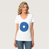 Mandala in Blue T - Shirt oder Sweatshirt (Vorderseite Vollansicht)