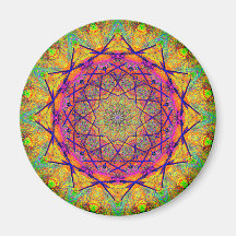 Mandala in der Form eines Fraktals | Farbenfrohe P