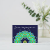 Mandala in Farben Visitenkarte (Stehend Vorderseite)