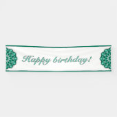 Mandala in green banner (Horizontal)