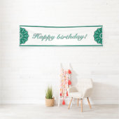 Mandala in green banner (InSitu)