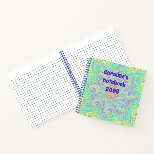 Mandala in lebhaften Pastellfarben-Notizbuch Notizblock (Innenseite)