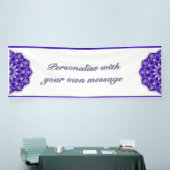 Mandala in lila banner (Messeveranstaltung)