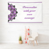 Mandala in Lila Banner (Insitu)