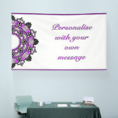 Mandala in Lila Banner (Messe)
