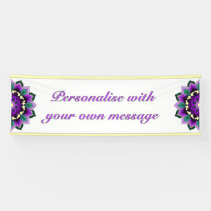 Mandala in Lila Banner