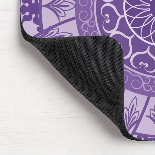 Mandala in Lila Mousepad (Ecke)