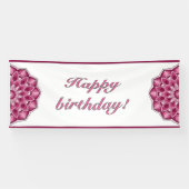 Mandala in pink banner (Horizontal)