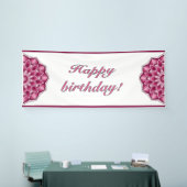 Mandala in pink banner (Messeveranstaltung)